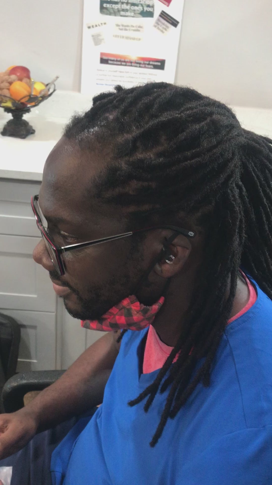 This is the of the first video it took 6 hours and we had to go back to the store to purchase 20 more loc's these locs are very easy to use.